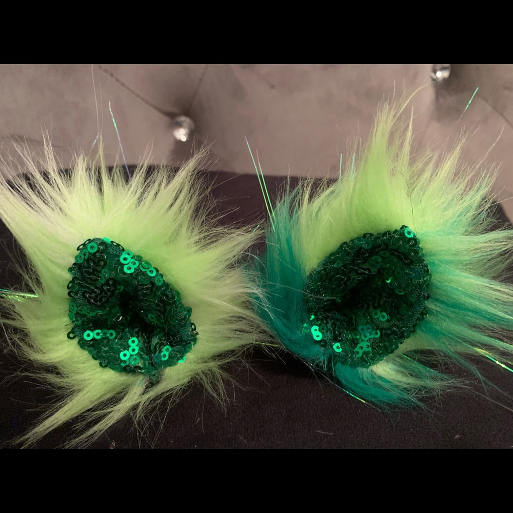 Sold out rare Kritter Klips green sequin
